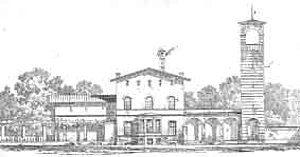 Amtshaus des königlichen Amtsgehöftes Bornim (Egle, 1846)
