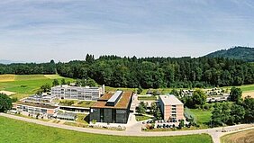 A segment of a panoramic view of the venue Zollikofen