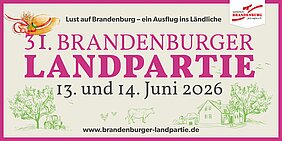 Visitenkarte zur 31. Brandenburger Landpartie am 13. und 14. Juni 2026