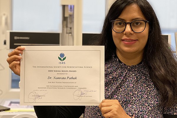 Awarded: Dr.-Ing. Namrata Patak (Photo: Pathak/ATB)