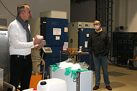 Dr. Oliver Schlüter stellt innovative Verfahren zur Inaktivierung von pathogenen Keimen bei Lebensmitteln vor (Foto: ATB)