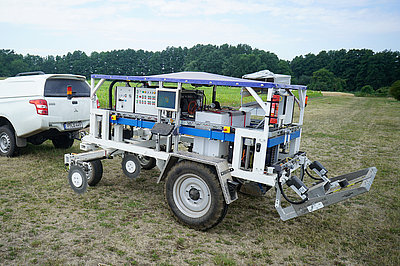 Sensor platform for analyzing soil properties (Photo: ATB) Sensor platform for analyzing soil properties (Photo: ATB)