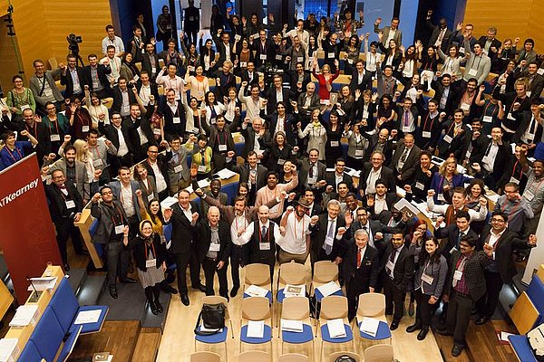 Teilnehmer des Falling Walls Lab in Berlin 2015 (Foto: Falling Walls Foundation gGmbH)
