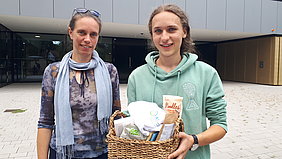 Bjarne Weigelt with Dr. Anja Hansen, his supervisor in the context of Leibniz Innovation Farm (Photo: ATB)