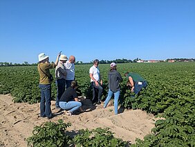 Researchers in the field