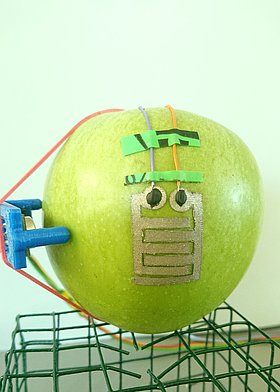Kondensationssensor auf Apfeloberfläche