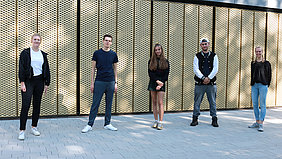 Hochmotiviert in die berufliche Zukunft: Marie Voigt, Florian Steinbrecher, Antonia Delfs, Daniel Guhl, Sophie Söllner (Foto: ATB)