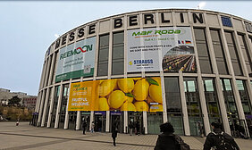 Die Messe Berlin von außen