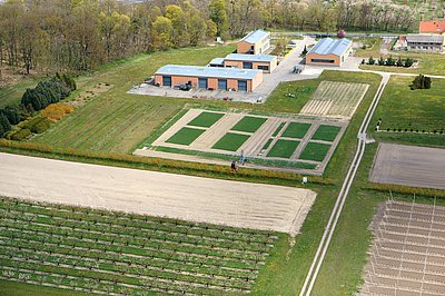 Aerial view of ATB's research site Marquardt (Photo: ATB)