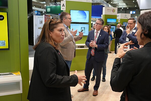 Interested peaple at ATB booth