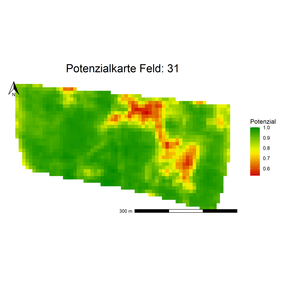 Yield potential map field 31 (source: ATB)