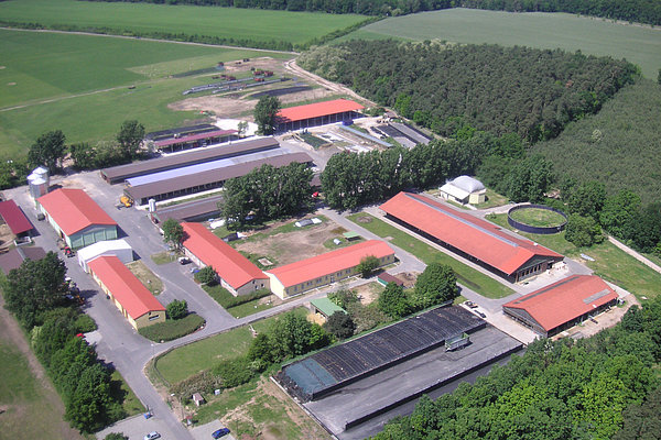 Aerial view of the LVAT in Groß Kreutz from 2007 (Photo: Berner/LVAT)