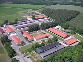 Aerial view of the LVAT in Groß Kreutz from 2007 (Photo: Berner/LVAT)