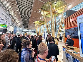 Group of visitor at our exhibition booth