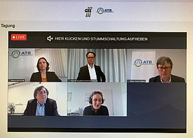 Teilnehmer der Online-Podiumsdiskussion zum Abschluss der Tagung 