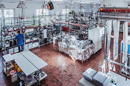 View into the biogas laboratory (Photo: Manuel Gutjahr)